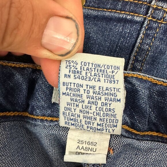 Old Navy Girls Denim Stretch Skirt With Adjustable Waist Size 4 - Picture 4 of 5